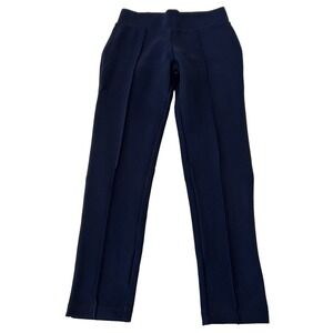 Seven7 Women's Pull On Ponte Knit Leggings Size M Blue Seamed Compression Pant